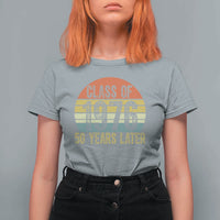 Class of 1976 50 Years Later T Shirt For Women Retro Sunset Graduation Birthday 50th Milestone