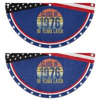 Class of 1976 50 Years Later Patriotic Fan Flag Retro Sunset Graduation Birthday 50th Milestone