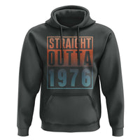 Straight Outta 1976 Hoodie Funny 50th Birthday Retro Neon Gradient Effect Printing