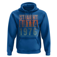 Straight Outta 1976 Hoodie Funny 50th Birthday Retro Neon Gradient Effect Printing