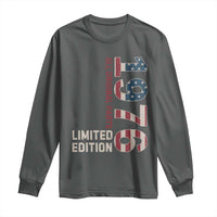 Vintage 1976 All Original Parts Long Sleeve Shirt Patriotic US Flag 50th Birthday Gift