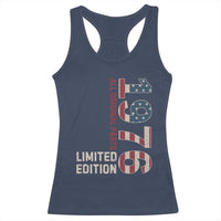 Vintage 1976 All Original Parts Racerback Tank Top Patriotic US Flag 50th Birthday Gift