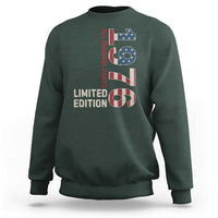 Vintage 1976 All Original Parts Sweatshirt Patriotic US Flag 50th Birthday Gift