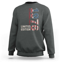 Vintage 1976 All Original Parts Sweatshirt Patriotic US Flag 50th Birthday Gift