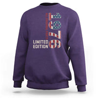 Vintage 1976 All Original Parts Sweatshirt Patriotic US Flag 50th Birthday Gift