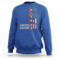 Vintage 1976 All Original Parts Sweatshirt Patriotic US Flag 50th Birthday Gift