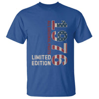 Vintage 1976 All Original Parts T Shirt Patriotic US Flag 50th Birthday Gift