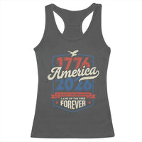 America 250th Anniversary 1776 to 2026 Racerback Tank Top Land Of The Free Patriotic Gift