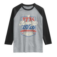 America 250th Anniversary 1776 to 2026 Raglan Shirt Land Of The Free Patriotic Gift