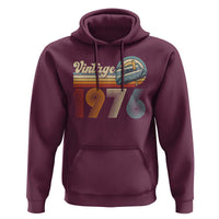 Vintage Sunset 1976 Retro Cassette Hoodie Mechanical Dial Tech Nostalgia 50th Birthday