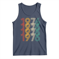 Retro 1976 Multi Line Neon Pop Typography Tank Top Vintage 50th Birthday Gift