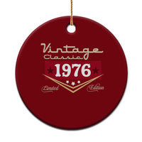 Vintage Classic 1976 Limited Edition Ceramic Ornament Luxury Retro Milestone Birthday