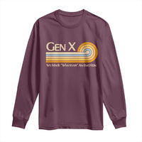 Gen X We Made Whatever An Emotion Long Sleeve Shirt Vintage Retro 70s Rainbow Graphic