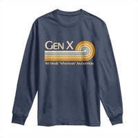 Gen X We Made Whatever An Emotion Long Sleeve Shirt Vintage Retro 70s Rainbow Graphic