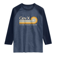 Gen X We Made Whatever An Emotion Raglan Shirt Vintage Retro 70s Rainbow Graphic