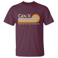 Gen X We Made Whatever An Emotion T Shirt Vintage Retro 70s Rainbow Graphic