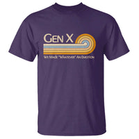 Gen X We Made Whatever An Emotion T Shirt Vintage Retro 70s Rainbow Graphic