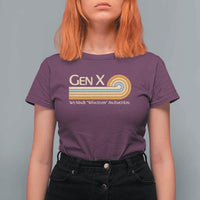 Gen X We Made Whatever An Emotion T Shirt For Women Vintage Retro 70s Rainbow Graphic