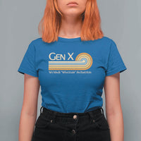 Gen X We Made Whatever An Emotion T Shirt For Women Vintage Retro 70s Rainbow Graphic