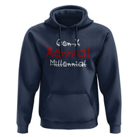 Gen X Xennial Millennial Hoodie Micro Generation Retro Typography Graphic