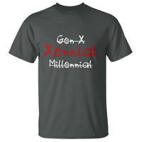 Gen X Xennial Millennial T Shirt Micro Generation Retro Typography Graphic