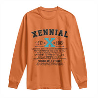 Xennial Definition 1977 to 1985 Long Sleeve Shirt Vintage Dictionary Style Graphic