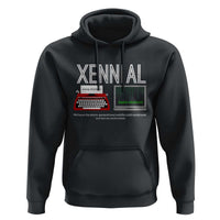 Xennial Typewriter and Computer Screen Hoodie Analog Childhood Digital Adulthood