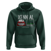 Xennial Typewriter and Computer Screen Hoodie Analog Childhood Digital Adulthood