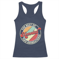 Xennial The Best of Two Generations Racerback Tank Top Retro Sunset Vintage 70s Graphic