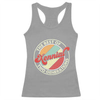 Xennial The Best of Two Generations Racerback Tank Top Retro Sunset Vintage 70s Graphic
