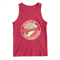 Xennial The Best of Two Generations Tank Top Retro Sunset Vintage 70s Graphic