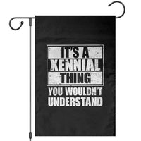 It's A Xennial Thing You Wouldn't Understand Garden Flag Distressed Retro Graphic