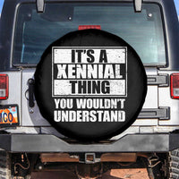 It's A Xennial Thing You Wouldn't Understand Spare Tire Cover Distressed Retro Graphic
