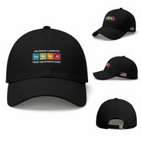 Xennial The Perfect Elements From Two Generations Baseball Cap Periodic Table Science Graphic