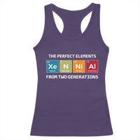 Xennial The Perfect Elements From Two Generations Racerback Tank Top Periodic Table Science Graphic