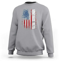 1976 Distressed American Flag Sweatshirt Patriotic 50th Birthday Graphic