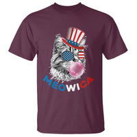 American Cat T Shirt Patriotic Cat Meowica Bubblegum 4th of July Funny Cat Lover - Wonder Print Shop