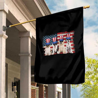 Cool American Patriotic Dogs Garden Flag Funny 4th of July US Flag Pet Lover