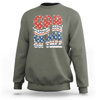 God Blessing Sweatshirt God Shed His Grace On Thee Amercan Flag - Wonder Print Shop