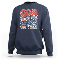 God Blessing Sweatshirt God Shed His Grace On Thee Amercan Flag - Wonder Print Shop