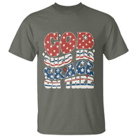 God Blessing T Shirt God Shed His Grace On Thee Amercan Flag - Wonder Print Shop