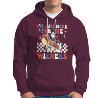 USA Party Hoodie Hot Dog I'm Just Here For The Wieners 4Th Of July - Wonder Print Shop