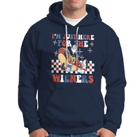 USA Party Hoodie Hot Dog I'm Just Here For The Wieners 4Th Of July - Wonder Print Shop