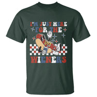 USA Party T Shirt Hot Dog I'm Just Here For The Wieners 4Th Of July - Wonder Print Shop