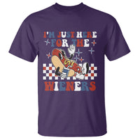 USA Party T Shirt Hot Dog I'm Just Here For The Wieners 4Th Of July - Wonder Print Shop