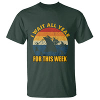 Shark Week T Shirt I Wait All Year For This Week Funny Shark Lover Shark Fin - Wonder Print Shop