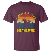 Shark Week T Shirt I Wait All Year For This Week Funny Shark Lover Shark Fin - Wonder Print Shop