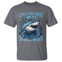 Shark Week T Shirt Live Every Week Like It's Shark Funny Shark Lover Ocean - Wonder Print Shop