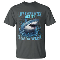 Shark Week T Shirt Live Every Week Like It's Shark Funny Shark Lover Ocean - Wonder Print Shop