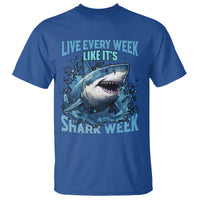 Shark Week T Shirt Live Every Week Like It's Shark Funny Shark Lover Ocean - Wonder Print Shop